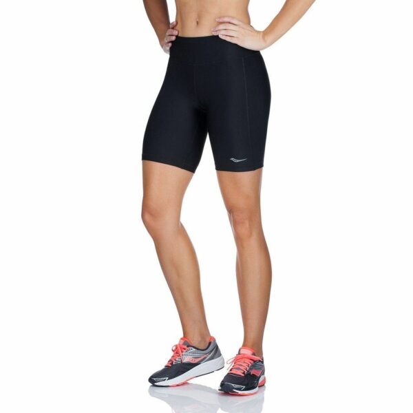 טייץ ריצה נשים סאקוני | Saucony SCOOT TIGHT SHORT 8" BLACK