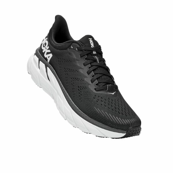 נעלי ספורט לגברים הוקה קליפטון 7 שחור/לבן | Hoka Clifton 7  Men