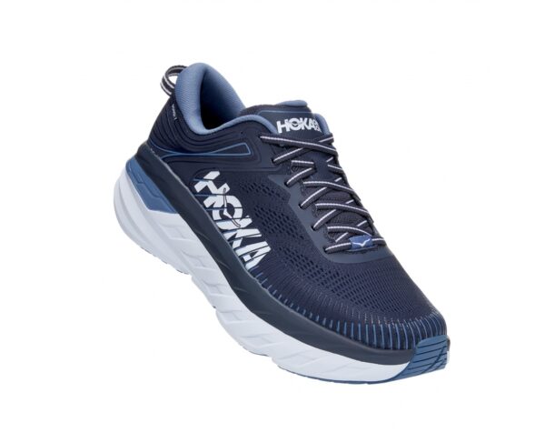 נעלי ספורט לגברים הוקה בונדי 7 כחול/אומברה | Hoka Bondi 7