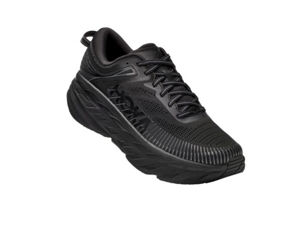 נעלי ספורט לגברים הוקה בונדי 7 שחור/שחור | Hoka Bondi 7 Men