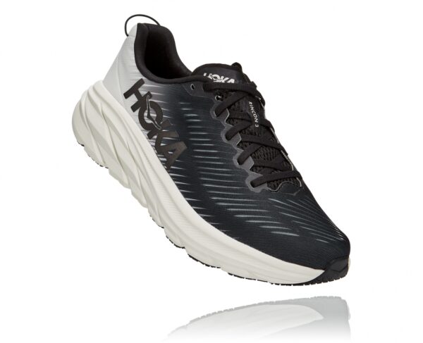 נעלי ספורט לנשים הוקה רינקון 3 רחבות שחור/לבן | Hoka Rincon 3 Wide