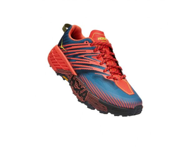 נעלי ספורט לגברים הוקה ספידגוט 4 רחבות פיאסטה אדום/כחול | Hoka Speedgoat 4 Wide