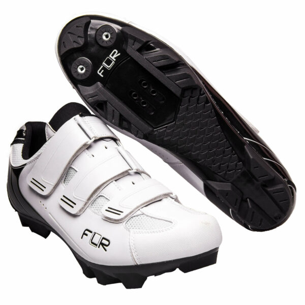נעל רכיבה שטח וספינינג FLR F55 בצבע לבן | גברים ונשים