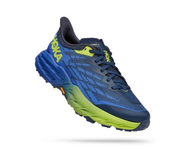 נעלי ספורט לגברים הוקה ספידגוט 5  כחול רויאל/צהוב | Hoka Speedgoat 5