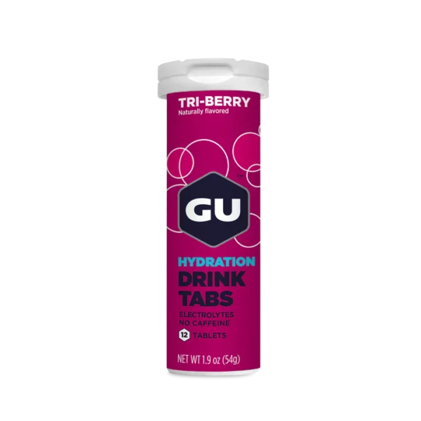 טבליות משקה איזוטוני | פירות יער |  GU HYDRATION DRINK TABS TRI BERRY