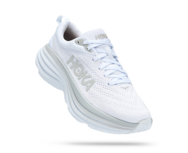נעלי ספורט לנשים הוקה בונדי 8  לבן/לבן | HOKA Bondi 8