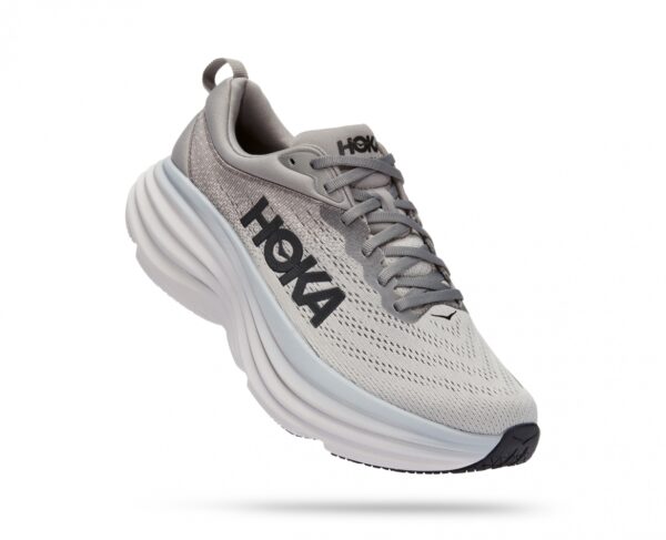נעלי ספורט לגברים הוקה בונדי 8 אפור | HOKA Bondi 8