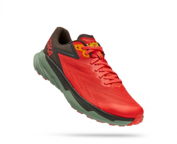 נעלי ספורט לגברים הוקה זינאל אדום/ זית שחור | Hoka Zinal