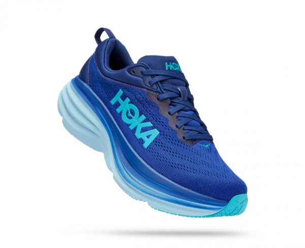 נעלי ספורט לגברים הוקה בונדי 8  תכלת כחול מים/ כחול | HOKA Bondi 8