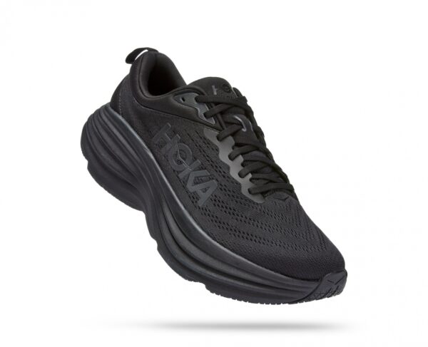 נעלי ספורט לגברים הוקה בונדי 8 רחבות שחור/שחור | HOKA Bondi 8 Wide