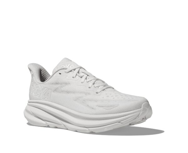 נעלי ספורט לנשים הוקה קליפטון 9 רחבות לבן/לבן | Hoka Clifton 9 Wide