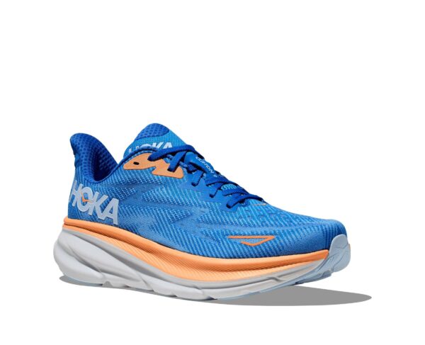 נעלי ספורט לגברים הוקה קליפטון 9 רחבות כחול שמים/כתמתם | Hoka Clifton 9 Wide
