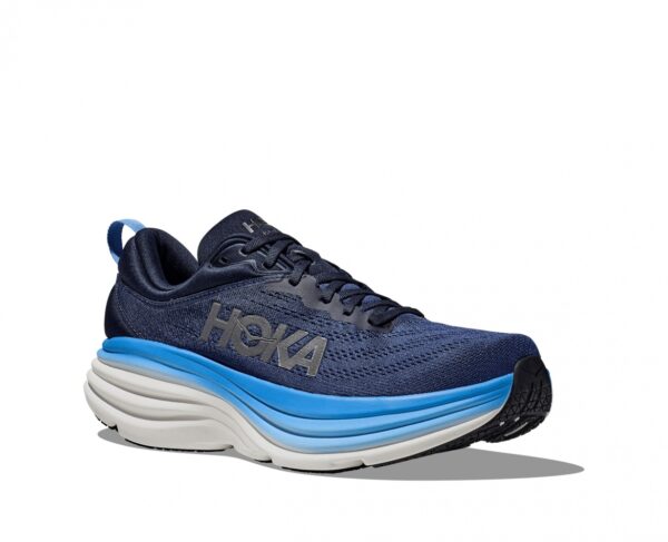 נעלי ספורט לגברים הוקה בונדי 8 רחבות כחול חלל/תכלת | HOKA Bondi 8 Wide