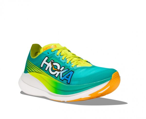 נעלי ספורט לגברים/לנשים הוקה רוקט אקס 2 ירוק קר/צהבהב | HOKA ROCKET X2 Unisex