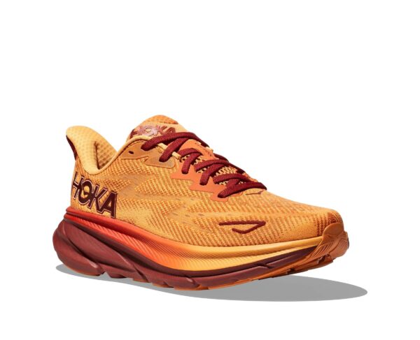נעלי ספורט לגברים הוקה קליפטון 9 כתום/ אדום | Hoka Clifton 9