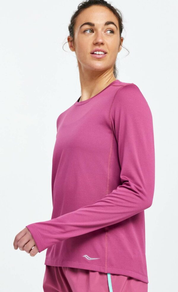 חולצת אימון נשים שרוול ארוך סאקוני |  Saucony Stopwatch Long Sleeve Dsk