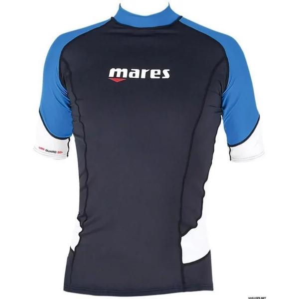 חולצת שחייה / גלישה מארס שרוול קצר לגברים | Mares Rash Guard Trilastic