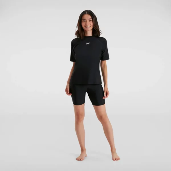 חולצת שחייה לנשים שרוול קצר ספידו | Speedo Female Short Sleeve Sun Protection