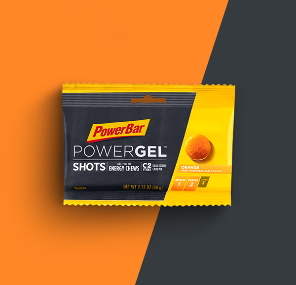 סוכריות אנרגיה פאוורג'ל 60 גר' | טעם תפוז | Power Gel Shots Orange