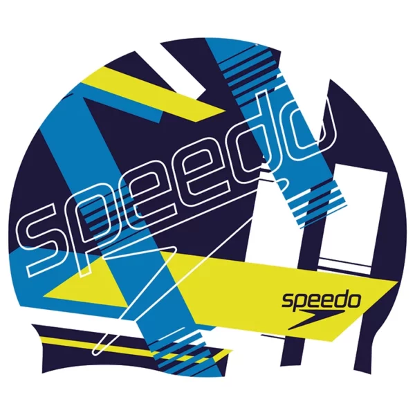 כובע שחייה צבעוני לוגו ספידו | מגוון צבעים | Slogan Print Cap Speedo