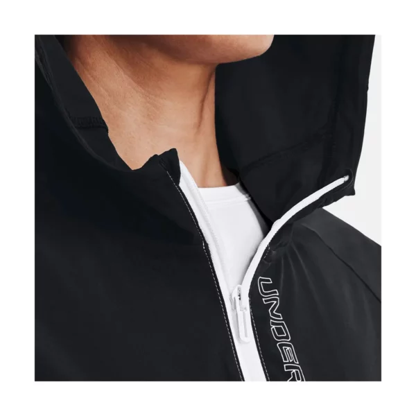 ⁦עליונית קלה לנשים אנדר ארמור | UNDER ARMOUR Women's UA Woven Full-Zip Jacket⁩ – תמונה ⁦3⁩