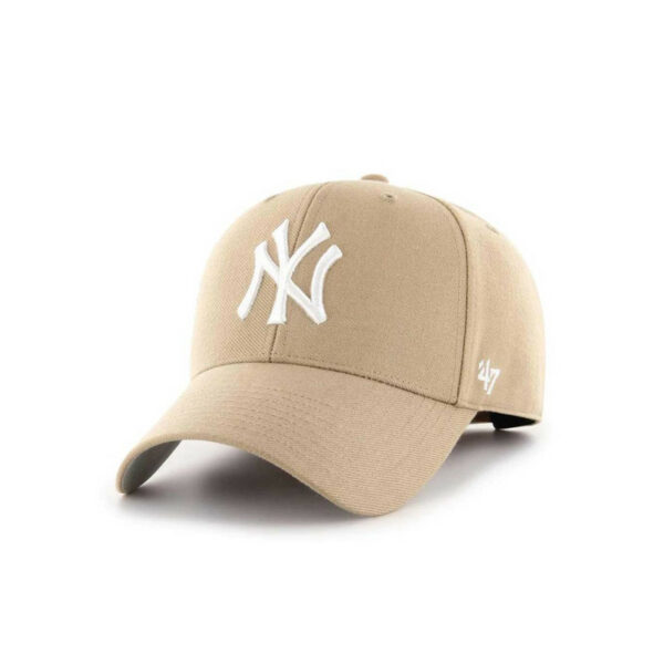 כובע מצחייה ניו-יורק יאנקיז |  Brand 47 New York Yankees MVP Cap Wool Khaki