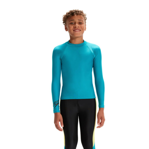 חולצת אנטי סאן שרוול ארוך ספידו | ילדים ונוער | Speedo Sun Protection Shirt LS Aqua