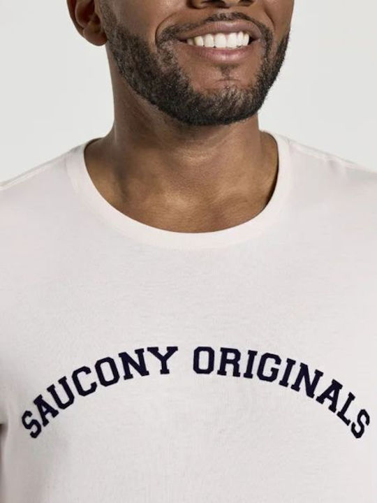 חולצת טי שרט סאקוני | Saucony Rested T-Shirt Men Light Pink