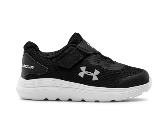 נעלי פעוטות וילדים אנדר ארמור שחור/לבן | UNDER ARMOUR UA Inf Surge 2 AC