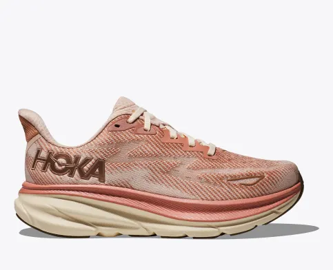 נעלי ספורט לנשים הוקה קליפטון 9 חול אבן/קרם |  Hoka Clifton 9