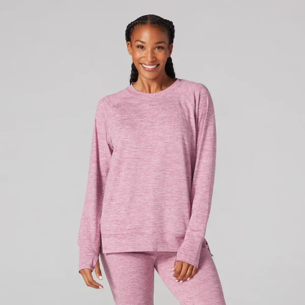 סווטשירט רך ואיכותי | Brushed Tec Knit Sweatshirt Tavi Noir