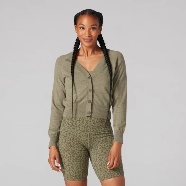 קרדיגן קרופ איכותי | Classic Cropped Cardigan Tavi Noir